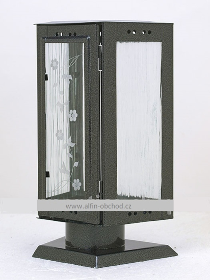 Obrázok z Lampáš na pomník na postavenie lichobežníková starostiebro