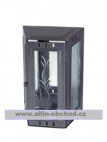 Obrázok z Lampáš na pomník závesný lichobežník starostriebro